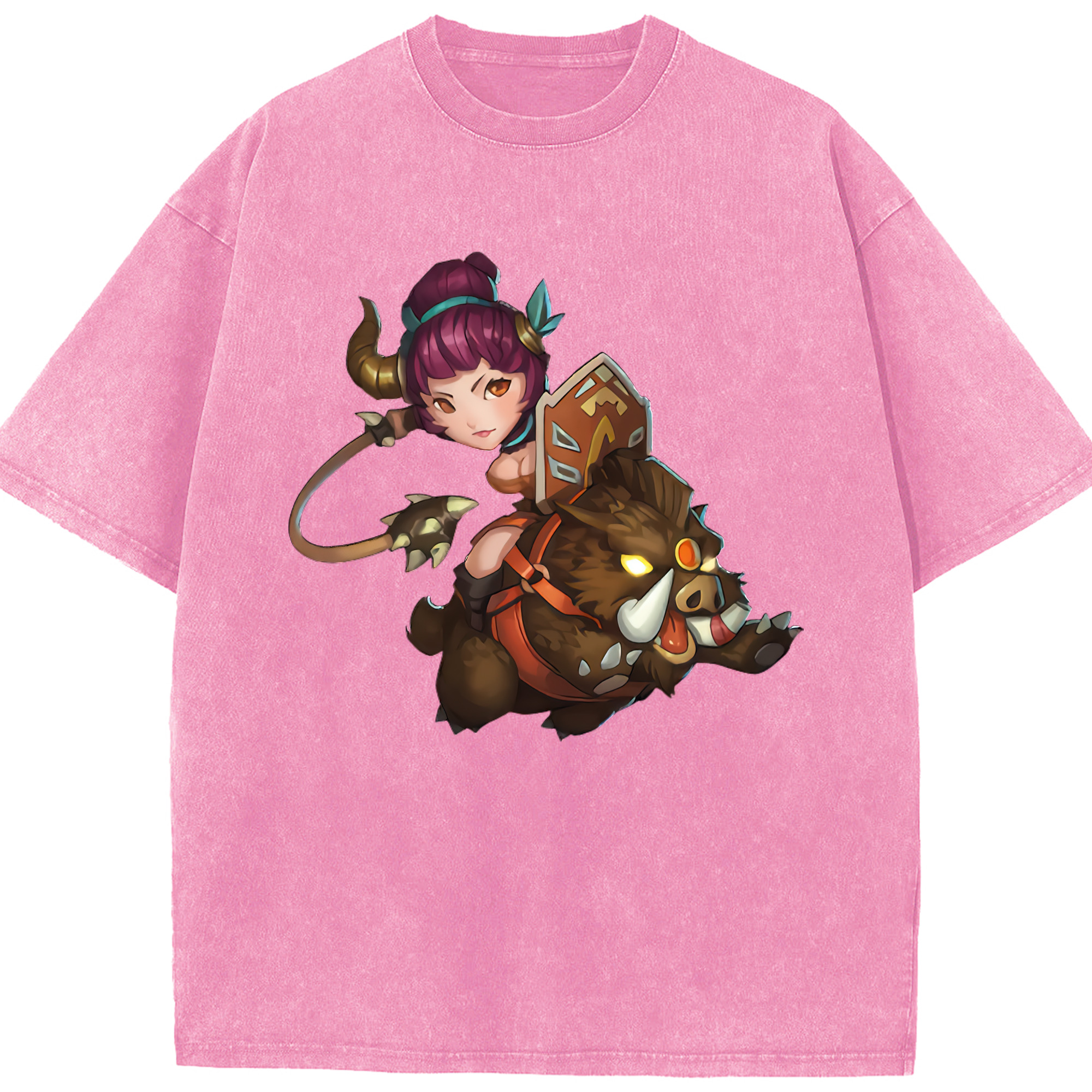 リーグ・オブ・レジェンド League of Legends LOL 綿100% ヴィンテージ風 半袖Tシャツ（フロントプリント）